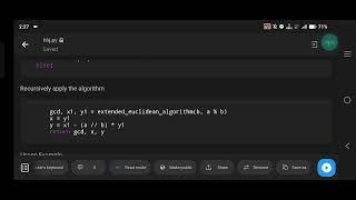 Python Program for Extended Euclidean Algorithm to Find GCD and Coefficients [upl. by Sosna123]