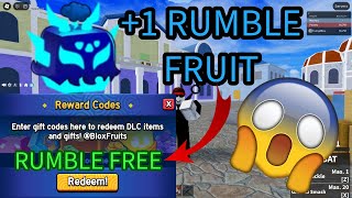 FREE RUMBLE FRUIT CODE BLOXFRUITS OP  ROBLOX [upl. by Alyehs]