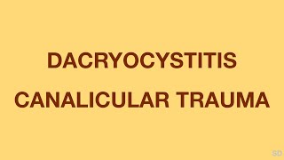 Oculoplasty Session 31 Trauma Infection and Neoplasm of Lacrimal Drainage Pathways [upl. by Gundry]