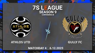 TAL 7s  Blore  Season 9  Conf B  Matchday 4  Athlos United vs Gully FC  6122023 [upl. by Woodall]