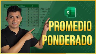 PROMEDIO PONDERADO en Excel Aprenda a Calcular Paso a Paso [upl. by Gabey]