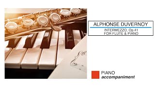 🎼 ADUVERNOY  Intermezzo Op 41 Piano Accompaniment  Sheet Music Scrolling [upl. by Nairbo818]