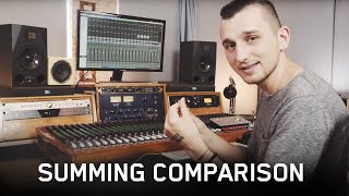 Analog vs Digital Summing Comparison ft Satori Monitoring Controller amp Tegeler Tube Summing Mixer [upl. by Kauslick739]