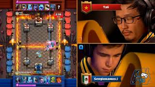 Sergio Ramos vs Tali  Crown Championship World Finals 2017  Clash Royale Español [upl. by Prudy]