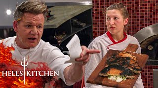 Burned Pizza Enrages Chef Ramsay As The Blue Team Elects A New Leader  Hells Kitchen [upl. by Ipoillak582]