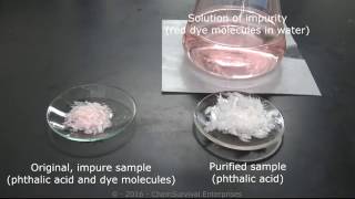 A short recrystallization demonstration phthalic acid [upl. by Skeie110]