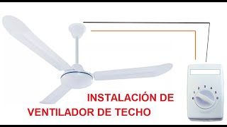 Como instalar un ventilador de techo [upl. by Alveta]