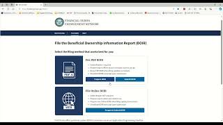 Beneficial Ownership Information Report BOIBOIR Filing  A Guide For Your Business [upl. by Tressia]