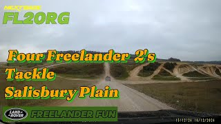 Four Land Rover Freelanders Tackle the mighty Salisbury Plain [upl. by Oira451]