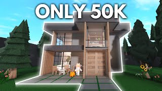 Building a Bloxburg House Using Only 50K [upl. by Pass]