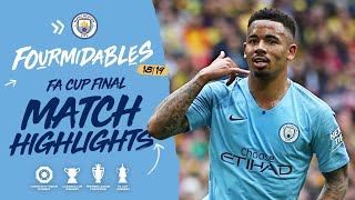 HIGHLIGHTS  Man City 60 Watford I FA Cup Final [upl. by Ahsiuqram411]