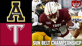 Sun Belt Championship Appalachian State Mountaineers vs Troy Trojans  Full Game Highlights [upl. by Leirza]