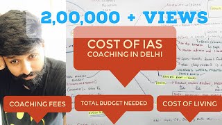 COST OF IAS coaching IN DELHI Coaching feesCost of LivingMonthly BudgetROAD TO LBSNAA MUSSOORIE [upl. by Terese]