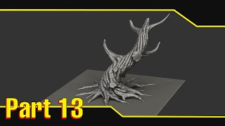 Sculpting stylized trees  Live Zbrush Session Part 13 [upl. by Leopoldine]