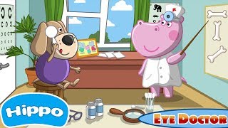 Hippo 🌼 Hôpital pour enfants 🌼 médecin des yeux 🌼 Jeu de dessin animé pour les enfants [upl. by Ihskaneem]