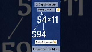 Multiply with 11  Multiplication trick Vedic math full course vedicmaths shorts viral maths [upl. by Lanahtan790]