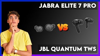 Jabra Elite 7 Pro vs JBL Quantum TWS Comparison [upl. by Inaflahk977]