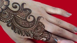 Simple arabic mehandi design  easy mehndi  mehandi design  henna tutorial neha [upl. by Khalsa11]