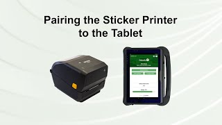 Pairing Sticker Printer to the Tablet [upl. by Benoit798]