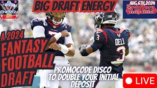 Drafters Fantasy Football Million 3 Live Draft 25M Tournament [upl. by Aribold683]