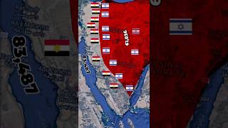 Israel invasion of SinaiEygpt 1967 the 6days war animated map [upl. by Ocirred]