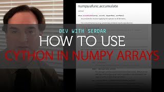 How to use Cython for parallel operations in Numpy arrays [upl. by Siwel367]