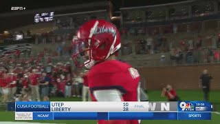 UTEP football falls to Liberty 2810 [upl. by Jewelle]