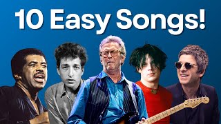 10 Iconic amp Easy Guitar Songs for Beginners at multiple levels [upl. by Laeno]