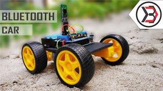 How To Make A Simple DIY Arduino Bluetooth Controlled Car At Home [upl. by Dace]