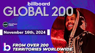 Billboard Global 200 Singles of This Week November 16th 2024 [upl. by Kreindler756]