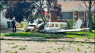 Porch Camera Catches Plane Crash in Utah [upl. by Terena339]