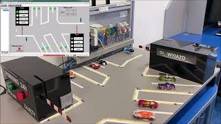 Sterowanie modelem naziemnego parkingu za pomocą PLC Beckhoff CX 9001 [upl. by Dimmick]