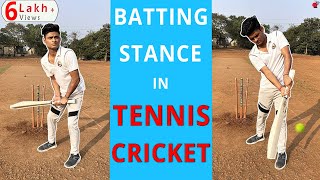 Batting Stance for Tennis Ball  Improve Tennis Cricket  Improve Hitting Power  CricketBio [upl. by Niamrahc619]