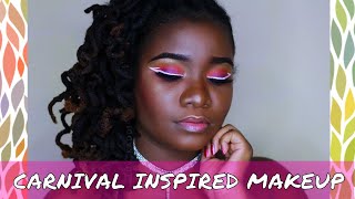 CARNIVALFETE INSPIRED MAKEUP  Issa look Ayyeee [upl. by Kauppi]