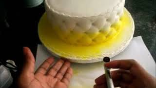 Cake Airbrushing for beginners [upl. by Griffin811]