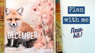 PLAN WITH MEDECEMBER 2023Monthly Junk Journal Planner Setup Treasure Finds amp New Digital Kit [upl. by Nihsfa770]