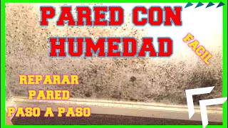 COMO REPARAR PARED CON HUMEDADES SOLUCION HUMEDAD PAREDES HACER ANTES DE PINTAR CONDENSACION O MOHO [upl. by Bucky]