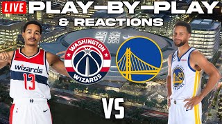 Washington Wizards vs Golden State Warriors  Live PlayByPlay amp Reactions [upl. by Barkley]