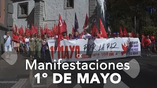 Manifestaciones en Canarias por el Día Internacional de Los Trabajadores [upl. by Griggs38]