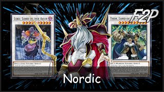 F2P NORDIC GODS  Aesir Synchro Beatdown YuGiOh Duel Links [upl. by Butcher]