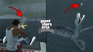 GTA San Andreas  Loch Ness Monster Secret Location [upl. by Akirehs893]