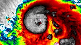 2023 Typhoon SaolaGoring Satellite Imagery  Infrared View [upl. by Hardie]