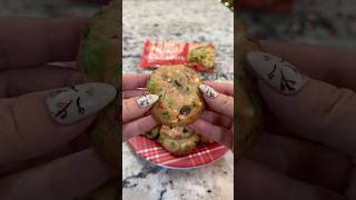 Christmas Cookies but make em extra festive 🎄 christmas recipe satisfying asmr shorts fypシ゚ [upl. by Ahsilem]