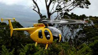 Hughes 500 Helicopter Slingload out of Hanawi NAR Maui Hawaii [upl. by Emee]