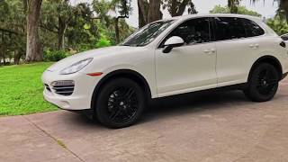 Porsche Cayenne S Muffler Delete  BLACKED OUT [upl. by Swanson]