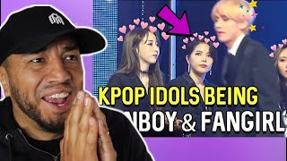 Dad reacts to Kpop Idols Fanboying And Fangirling Over BTS for FIRST TIME [upl. by Janice]