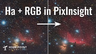 PixInsight Tutorial Adding Ha to Your RGB Data  High Point Scientific [upl. by Charron]