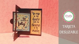 TUTORIAL TARJETA DESLIZABLE [upl. by Josselyn]