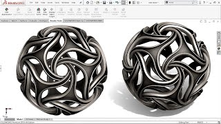 Exercise 23 How make Complex Spherical Pattern in Solidworks 2018 [upl. by Hake715]