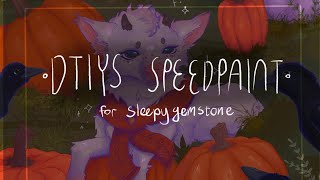 DTIYS entry for SleepyGemstone  speedpaint [upl. by Curkell]